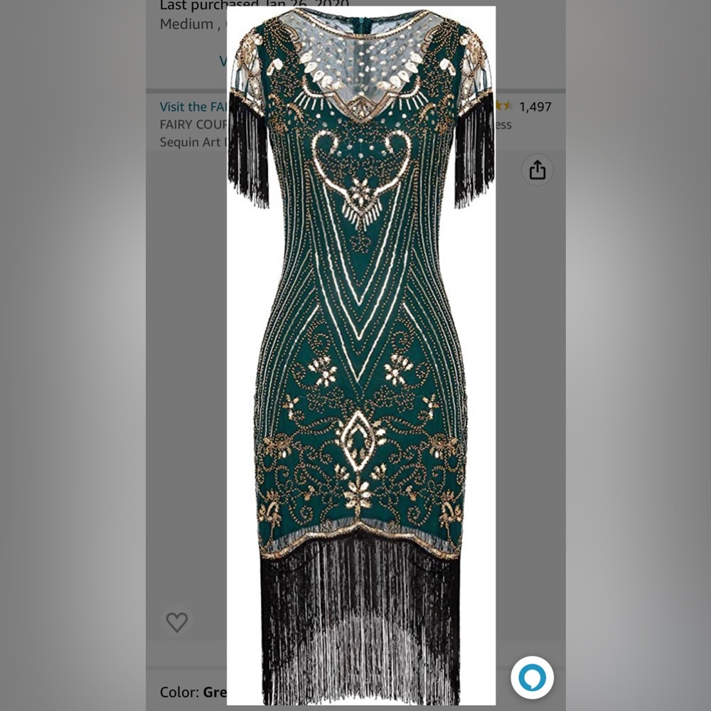 Women’s 1920s great Gatsby dress